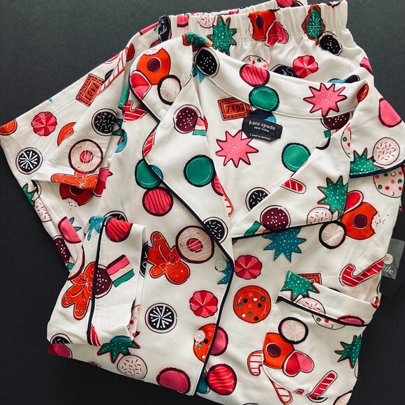 KATE SPADE 2 Piece Pajama Set NWT Size M - Picture 1 of 8